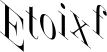 Jumble font