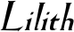 Lilith font
