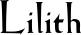 Lilith font