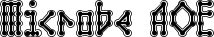 Microbe AOE font