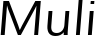 Muli font