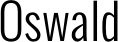 Oswald font