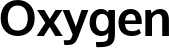 Oxygen font