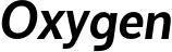 Oxygen font