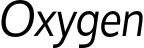 Oxygen font