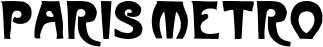 Paris Metro font