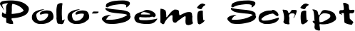 Polo-Semi Script font