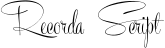 Recorda Script font