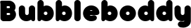 Bubbleboddy font