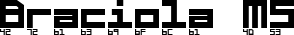 Braciola MS font