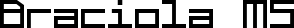 Braciola MS font