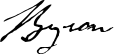 Byron font