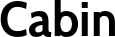 Cabin font