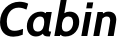 Cabin font