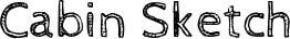 Cabin Sketch font