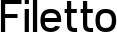 Filetto font