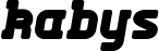Kabys font