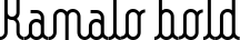 Kamalo bold font