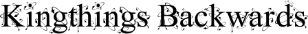 Kingthings Backwards font