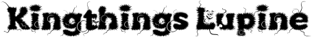 Kingthings Lupine font
