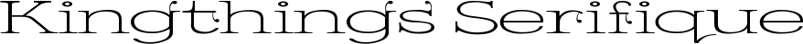Kingthings Serifique font