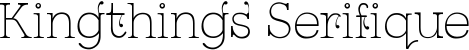 Kingthings Serifique font