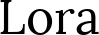 Lora font