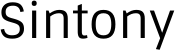 Sintony font