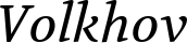 Volkhov font
