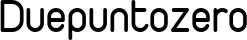 Duepuntozero font