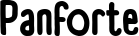 Panforte font