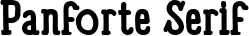 Panforte Serif font