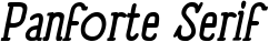 Panforte Serif font