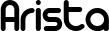 Arista font