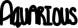 Aquarious font