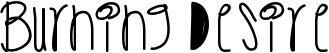 Burning Desire font