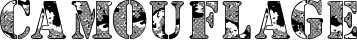 Camouflage font