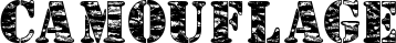 Camouflage font