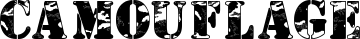 Camouflage font