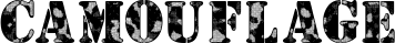 Camouflage font