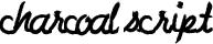 Charcoal Script font