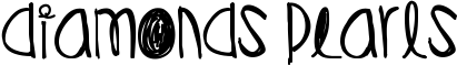 Diamonds Pearls font
