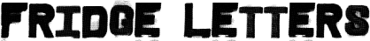 Fridge Letters font