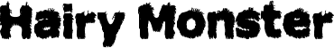 Hairy Monster font