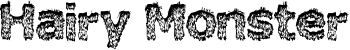 Hairy Monster font