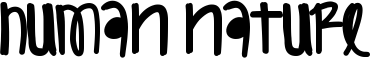 Human Nature font