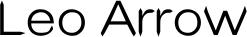 Leo Arrow font