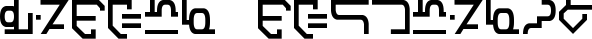 Modern Destronic font