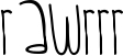 Rawrrr font