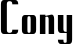 Cony font
